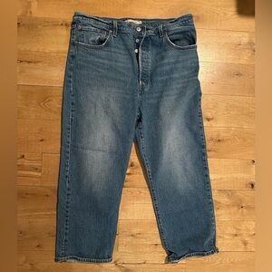 Levi's Women's Ribcage Straight Ankle Blue Jeans